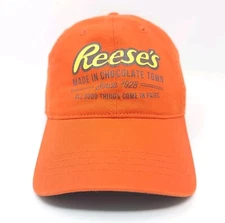 Reese’s ~Made In Chocolate Town~ Vintage Strap Back Cap Hat NOS - Rare! 