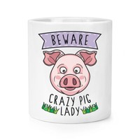 Beware VerrüCkte Dose Damen Make-Up Pinsel Bleistift Topf Lustiger Witz Tierfarm