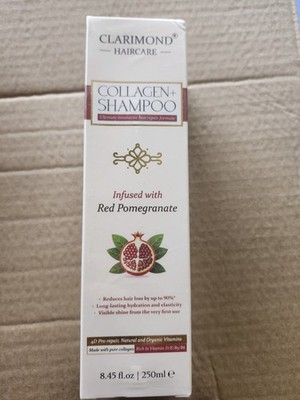 Clarimond Collagen+ Shampoo Red Pomegranate Sulfate-Free Hair Repair 8.45 fl oz
