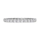 Full Eternity Round Natural Zircon 925 Sterling Silver Stackable Women Ring Sz.5
