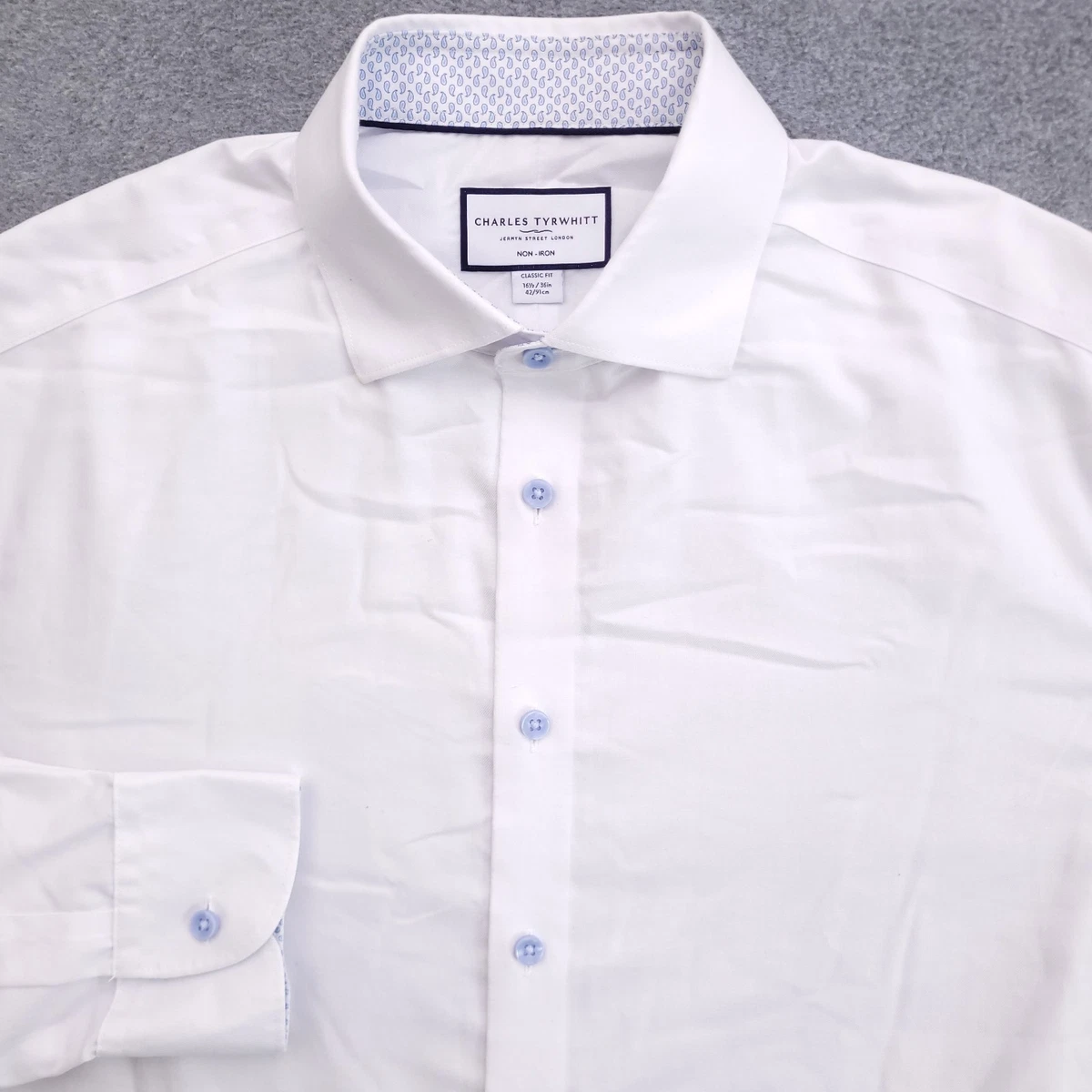 Charles Tyrwhitt White Classic Dress Shirts for Men for sale | eBay