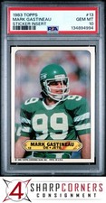 1983 TOPPS STICKERS INSERT #13 MARK GASTINEAU PSA 10