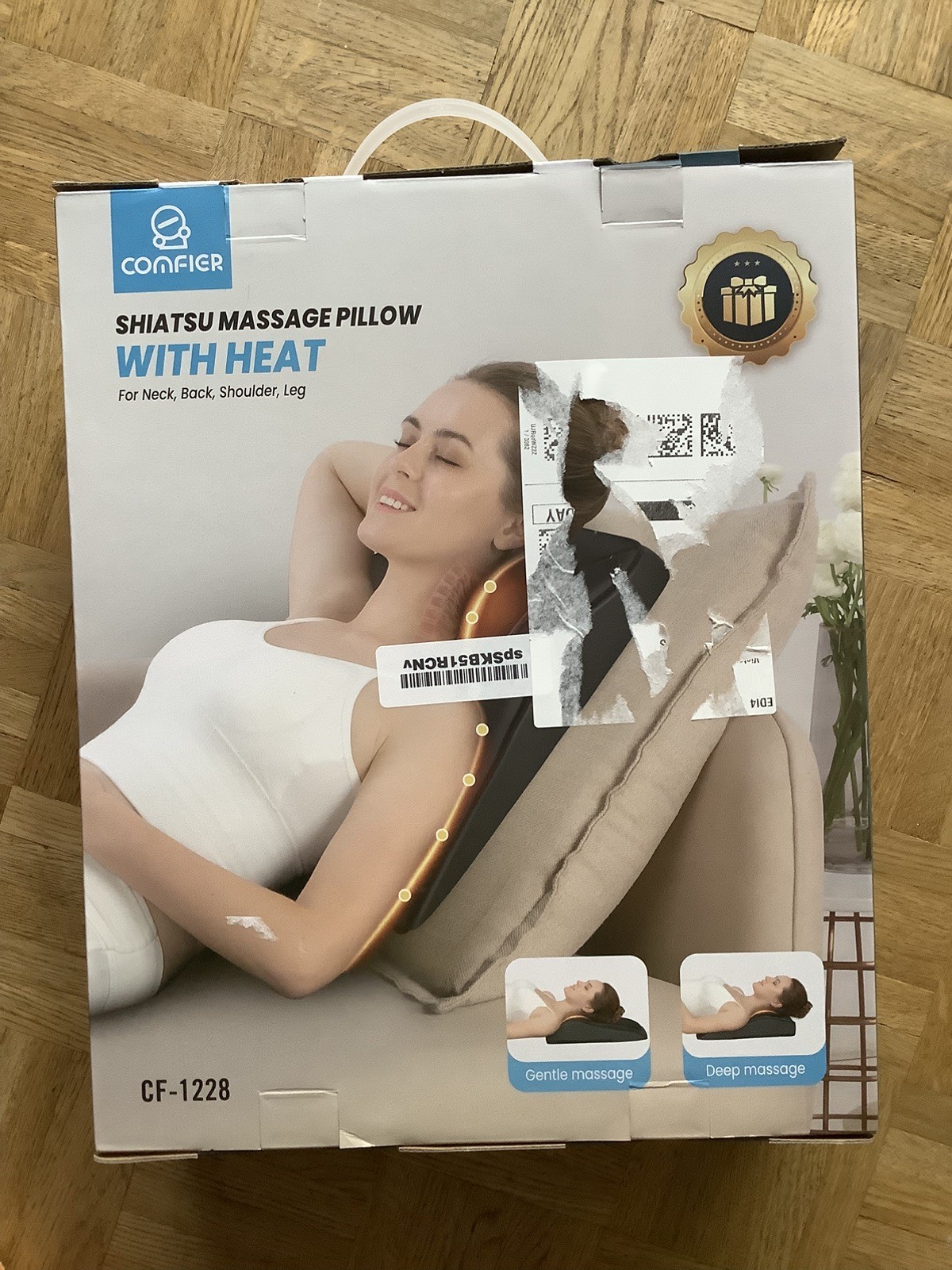 COMFIER Deep Tissue Shiatsu Neck  Back Home Massage 3 levels Heat & Vibration image 3