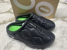 🧡*NIB*OOFOS Women’s Size 8 Oocoozie Thermo Mule Black Slip-on Slippers MSRP$119