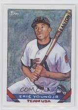 2010 Topps National Chicle SP by Eric Young Jr SP by Jeff Zachowski #319 4xw