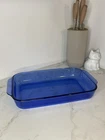 Pyrex 233 Baking Dish Cobalt Blue USA  Rectangle, Lasagna Pan 3Qt vtg