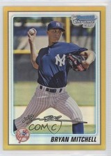 2010 Bowman Chrome Prospects Gold Refractor 42/50 Bryan Mitchell #BCP118 0b5
