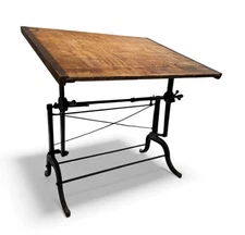 1920s Prince Industrial Adjustable Easel Drafting Table Office Study Artist art