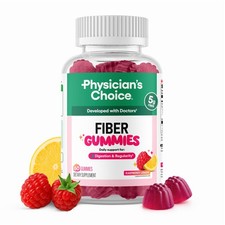 Physician  s Choice Fiber Gummies for Digestive Health  Regularity - Raspberr...