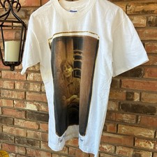 Vintage 1993 Paul McCartney The New World Tour T Shirt Size L USA Made Stained
