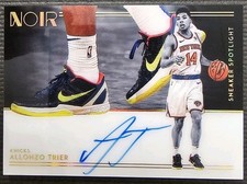 ALLONZO TRIER 2018-19 Noir Basketball Sneakers Spotlight Auto /99 Knicks Chips 