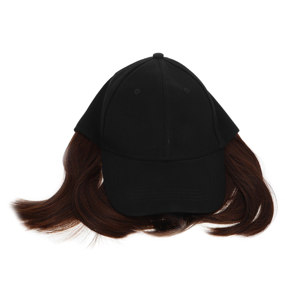 APL Parrucca Corta Cappello Carino Berretto Baseball Con Estensioni Capelli
