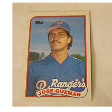 Topps 1989 Jose Guzman #462 Texas Rangers Baseball Card Base Set MLB
