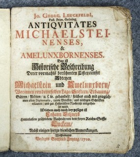 1710 CHRONIK Kloster ERSTAUSGABE Zisterzienser Orden Geschichte Barock RAR