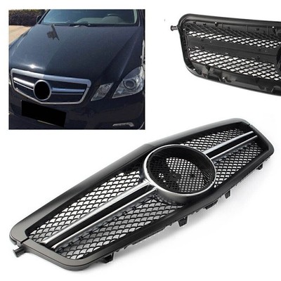 Mattschwarzer Kühlergrill Sport Frontgrill für MERCEDES W212 E-CLASS 2010-13 11