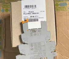 Phoenix Contact 10 Pieces PLC-RSC- 24DC Relay 2966171, 2961105 Relay 24VDC 6A