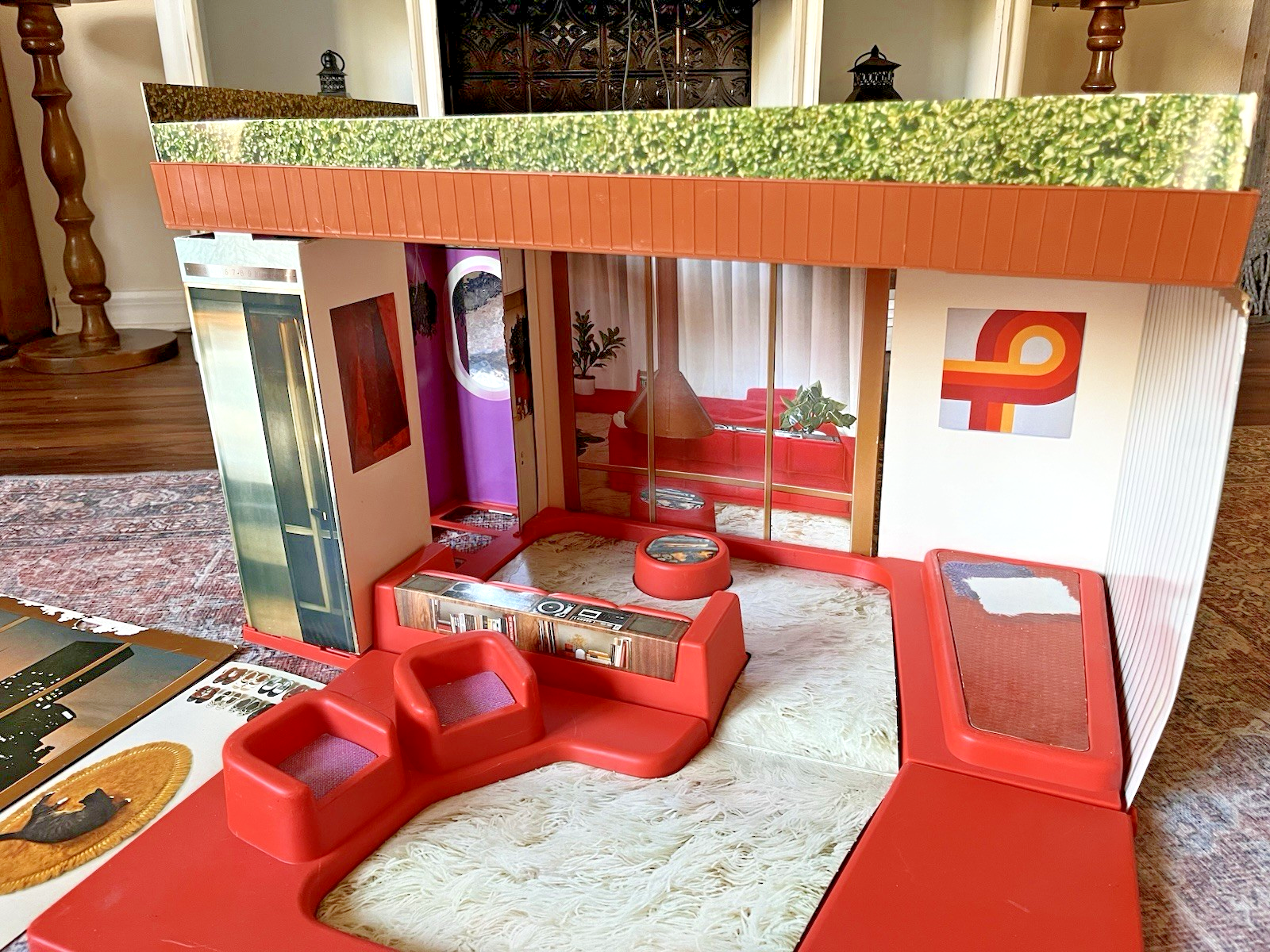 Tuesday Taylor Penthouse Apartment Dollhouse 1976 70's Ideal Toy Corp ...