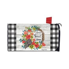 Briarwood Lane Mailbox Cover  - Standard Size - Geranium Wreath Summer For