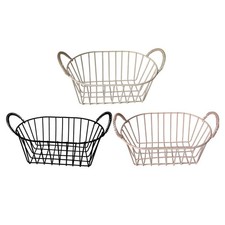 Pantry Storage Basket Bread Storage Basket Creative Iron Fruit Basket for Garage