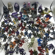 Lote de trabajo de figuras Halo Mega Bloks Mega CONSTRUX lote raro paquete de armas Halo 