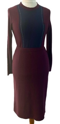 Christian Dior Twin Set/ Coord, Vintage 1973, Size 14, Wool Mix Skirt & Top