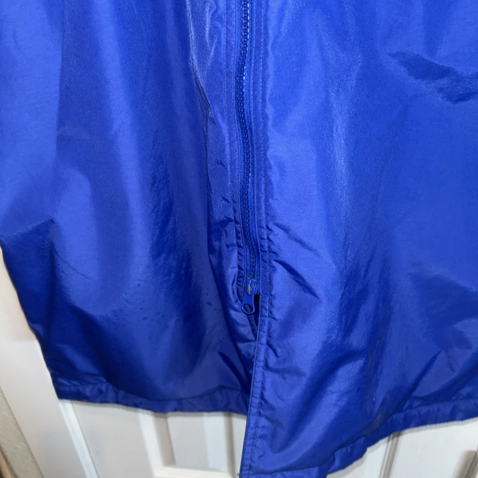VINTAGE Tri-Mountain Jacket Mens Fleece Lined Hooded  Blue Large - Image 4 of 4