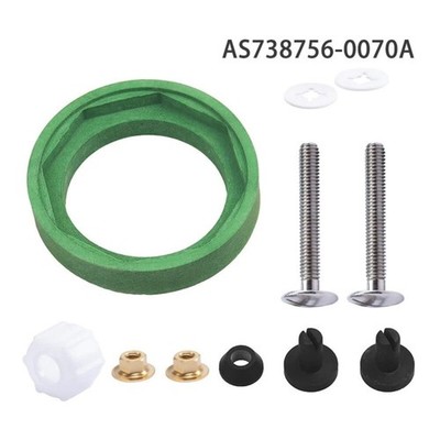 Toilet Tank to Bowl Coupling Kit Gasket Bolt for 3inch Flush Valve Opening tanks