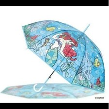 Ariel Long Umbrella Stained Glass Rain Umbrella Little Mermaid Disney