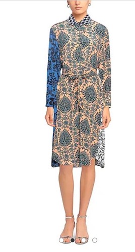 Max Mara Silk Dress 10 New No Belt Any Belt Would Work