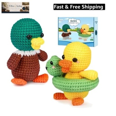 Crochet Kit for Beginners, Crochet Kit with Step-by-Step Video Tutorials, Cro...