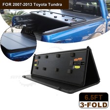 6.5ft Tri-fold Truck Bed Hard Tonneau Cover For 2007-2024 Toyota Tundra Wled 6.5ft Tri-fold Truck Bed Hard Tonneau Cover For 2007-2024 Toyota Tundra Wled