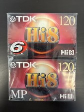TDK Hi8 MP120 P6-120H8MP Camcorder Videotapes Sealed 6 Lot Sealed New Bundle