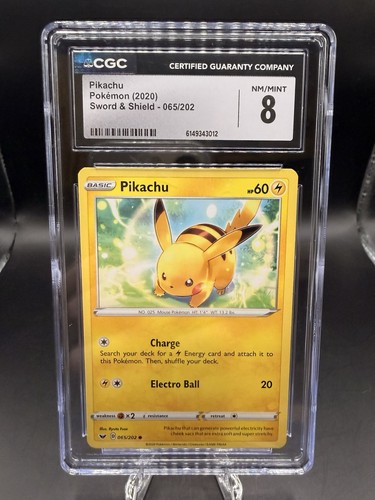 Pikachu graded CGC 8 for sale on eBay