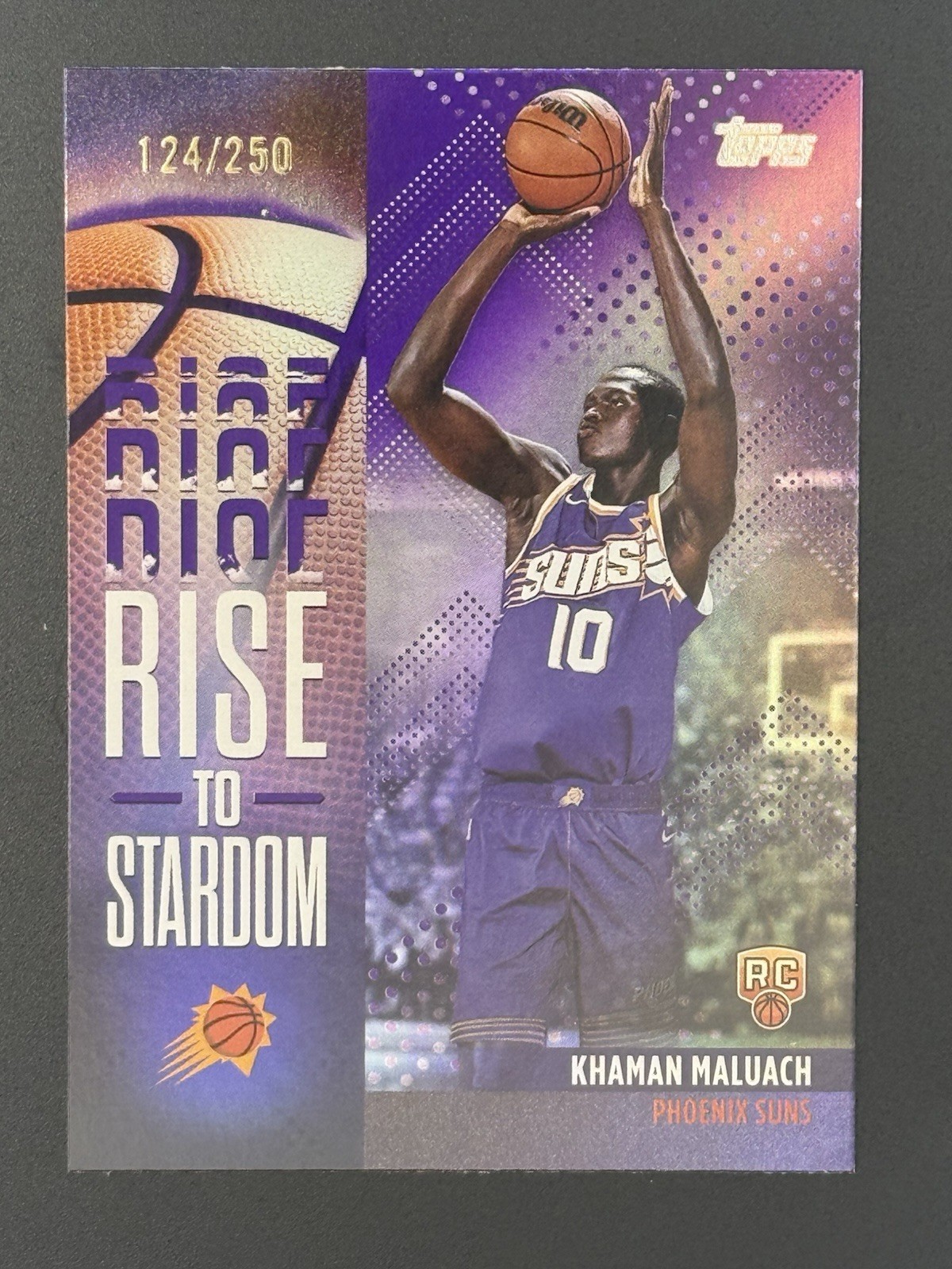2025-26 Topps - Rise to Stardom Khaman Maluach #RTS-10 Purple Rainbow /250 (RC)