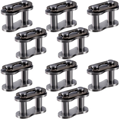 10pcs No.35 Chain Master Link Roller, Steel Alloy Heavy Duty Connector for Bike