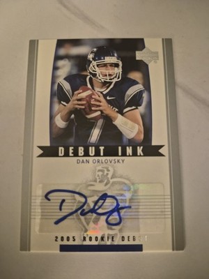 2005 Upper Deck Rookie Debut - Debut Ink Dan Orlovsky #DI-DO (AU, RC)
