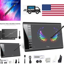 Battery Free Stylus Graphics Tablet 8192 Levels Pressure Sensitivity for Drawing