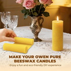 30Pcs Beeswax Foundation Sheets, Natural Honeycomb Wax Sheets for Beekeeping Fra