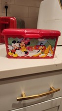 Huggies Wipes Empty Red Container - Mickey Mouse Minnie Pluto And Goofy
