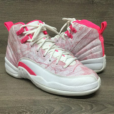 Jordan 12 Retro Arctic Punch Pink White Sneakers GS Youth Size 4.5Y 510815-101