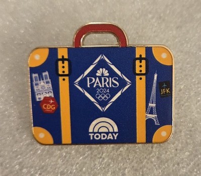 PARIS 2024 OLYMPIC NBC TODAY SHOW SUITCASE MEDIA PIN