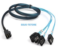 Mini SAS HD SFF-8643 to 4 SATA Breakout Forward Cable 1M LSI00411