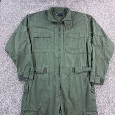 5.11 Tactical Series Jumpsuit Mens 46 Long Green Flight Cotton Blend Style 75004