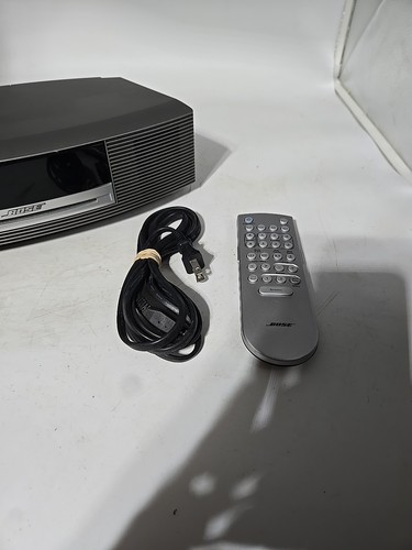Bose Wave Music System CD Player AM/FM Radio Titanium Silver W/Remote Great!! - Picture 2 of 8