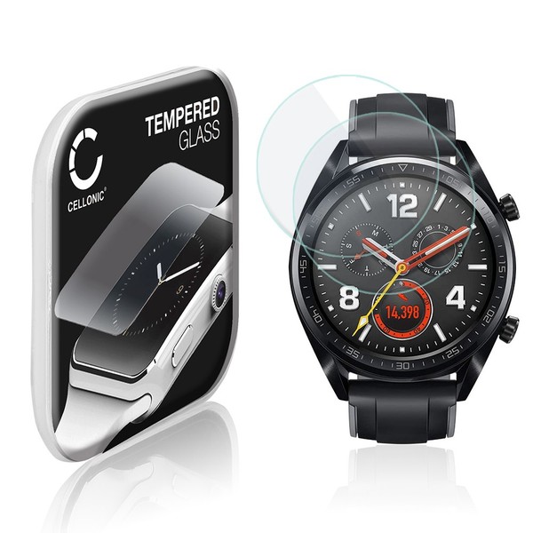 2X Schutzglas FüR Huawei Watch Gt Glas 2.5D Transparent-image