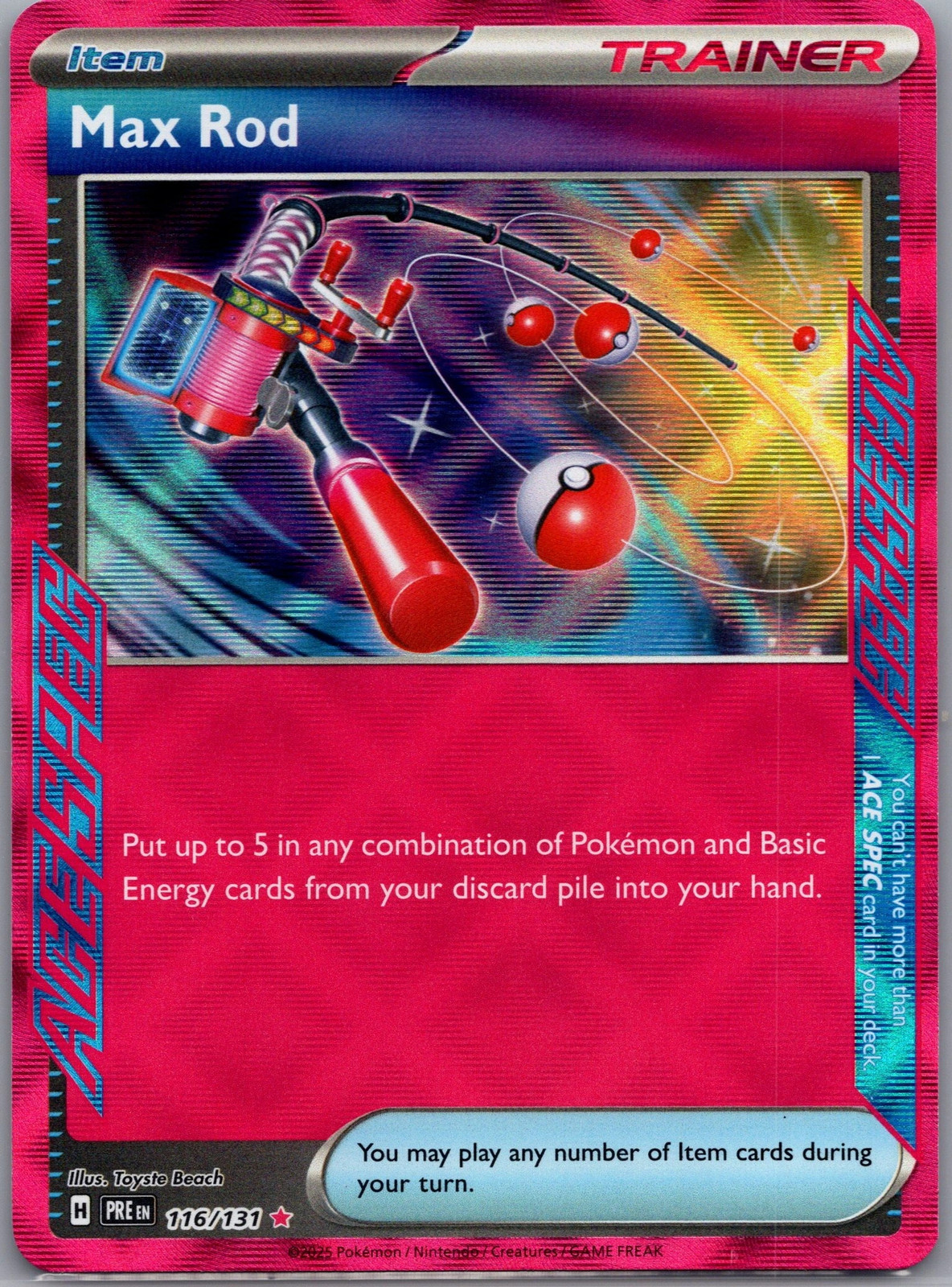 Max Rod 116/131 Prismatic Evolutions Ultra Rare NM Pokemon TCG