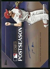 2024 Topps #PPA-TT Trea Turner Postseason Performance Autograph Gold #/25