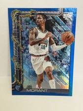 Ja Morant Topps 2025-26 Holiday Metallic Blue Glitter #H146 Memphis Grizzlies
