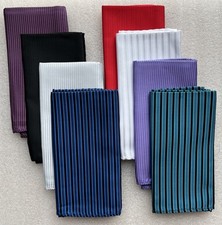 8 Pack Mens Pocket Squares 10.5  Multicolor Unique Bundle Wedding Suit Crafting