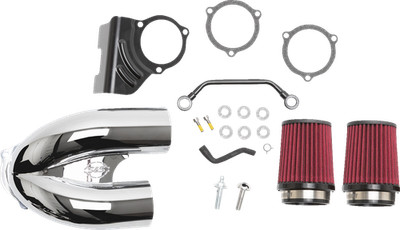 S&S Cycle 170-0636A Tuned Induction Air Cleaner Kit - Chrome